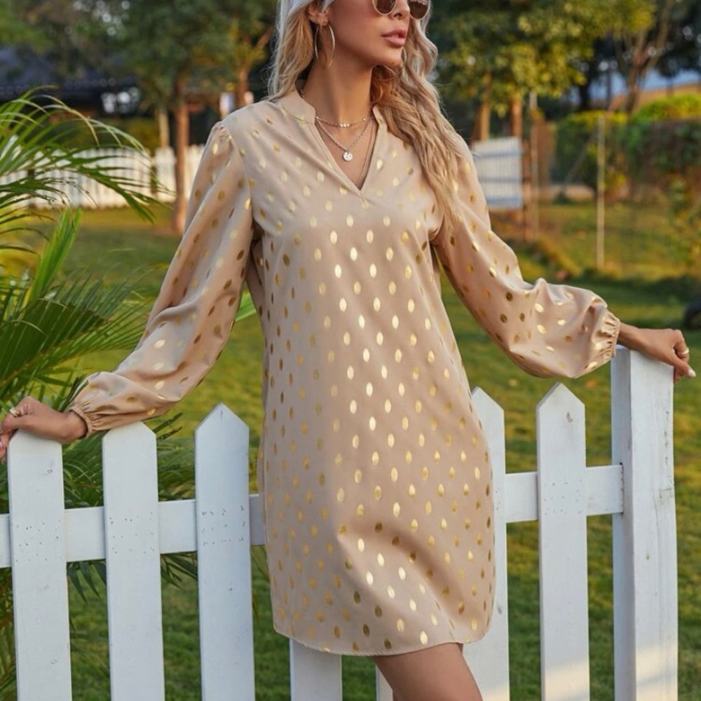 Gold dress